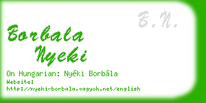 borbala nyeki business card
